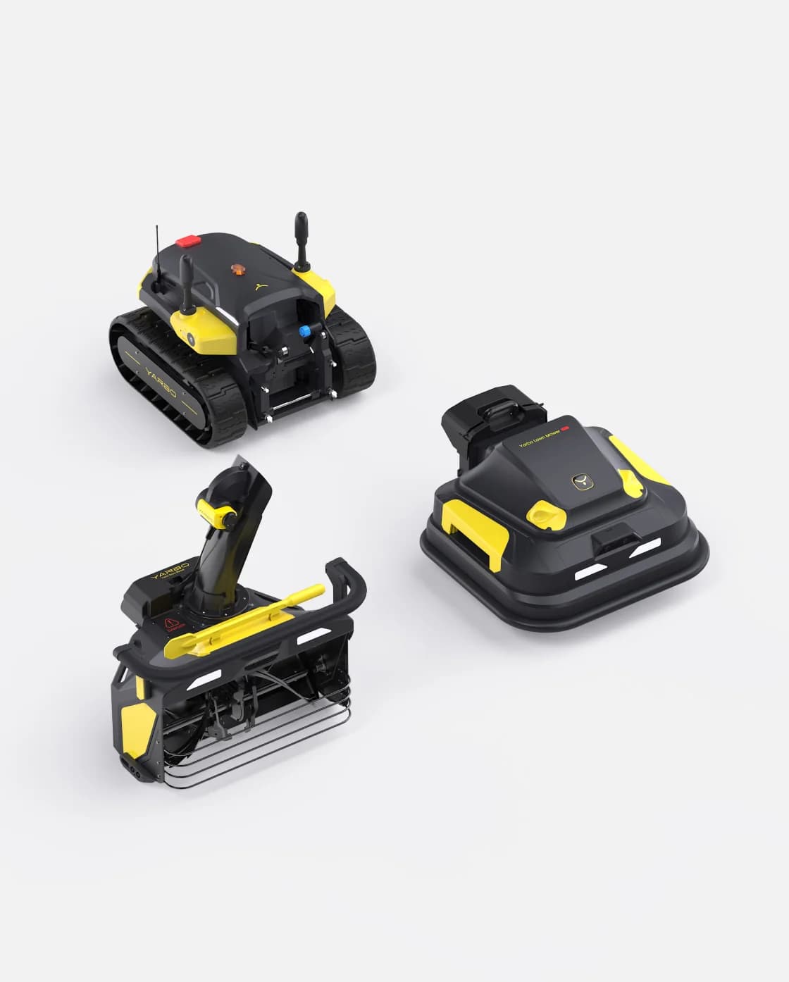 Yarbo Core + Lawn Mower Pro + Snow Blower